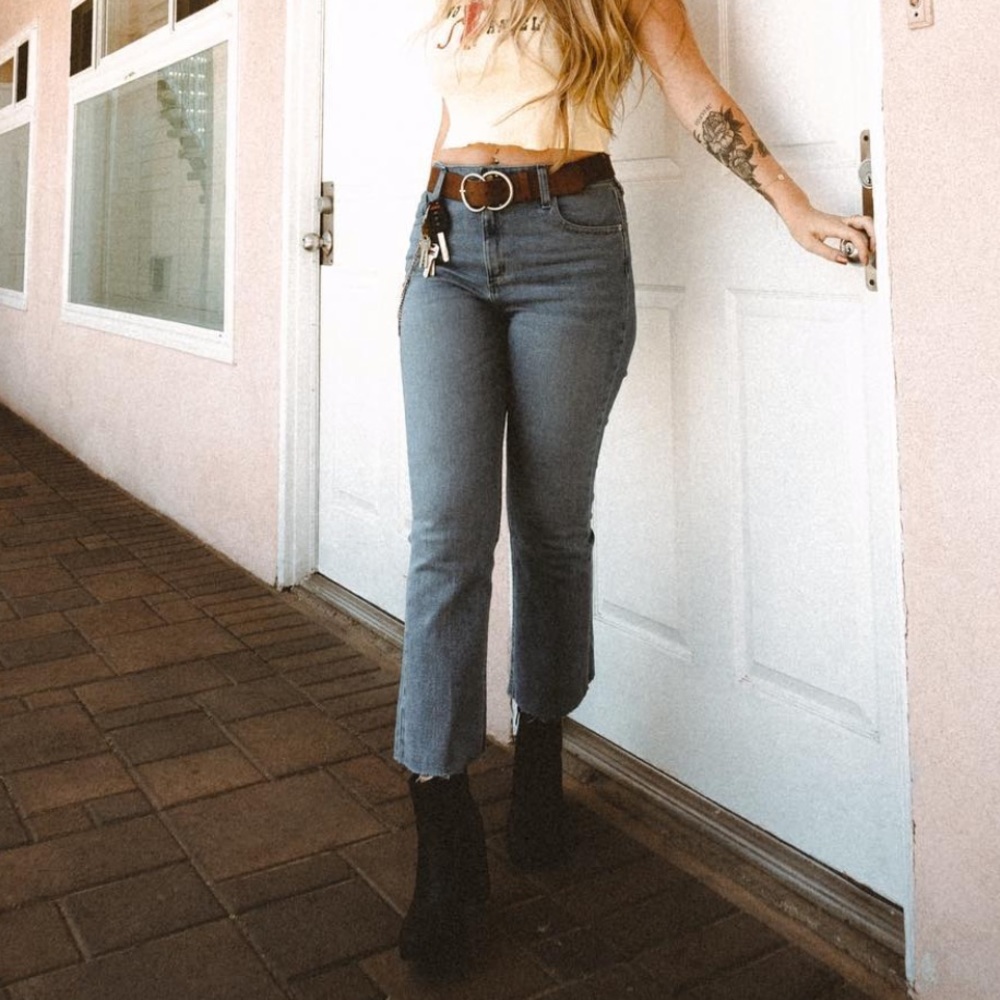 Urban Outfitters BDG Kick Flare High-Rise Cropped